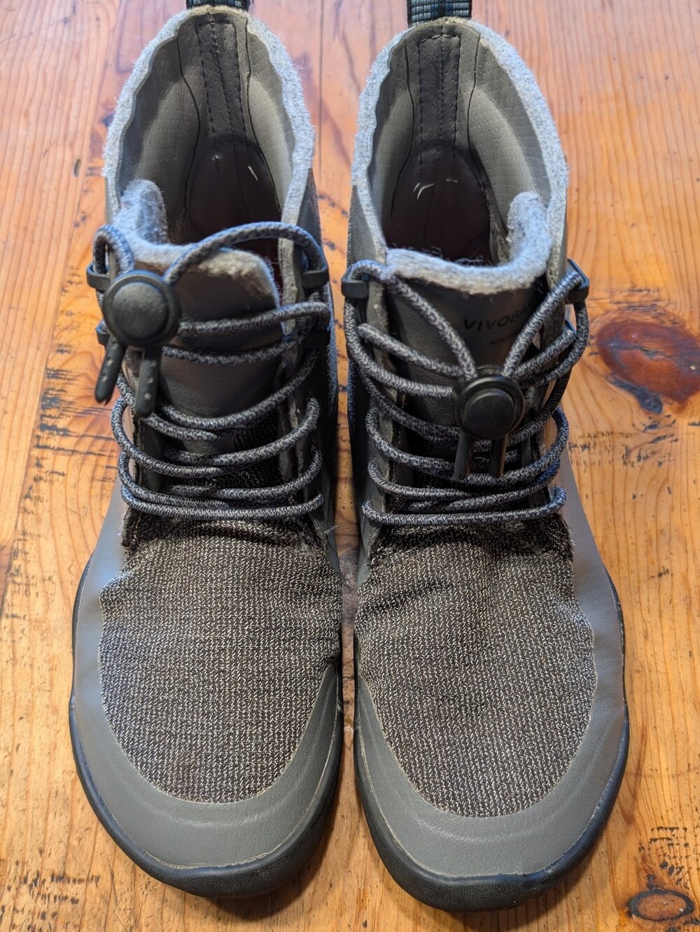 Vivobarefoot Women's Saami Lite Grey Waterproof Barefoot Ankle Boots Size 38